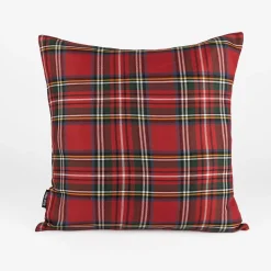 Casa Viva Funda cojín roja tartán 45x45cm Discount