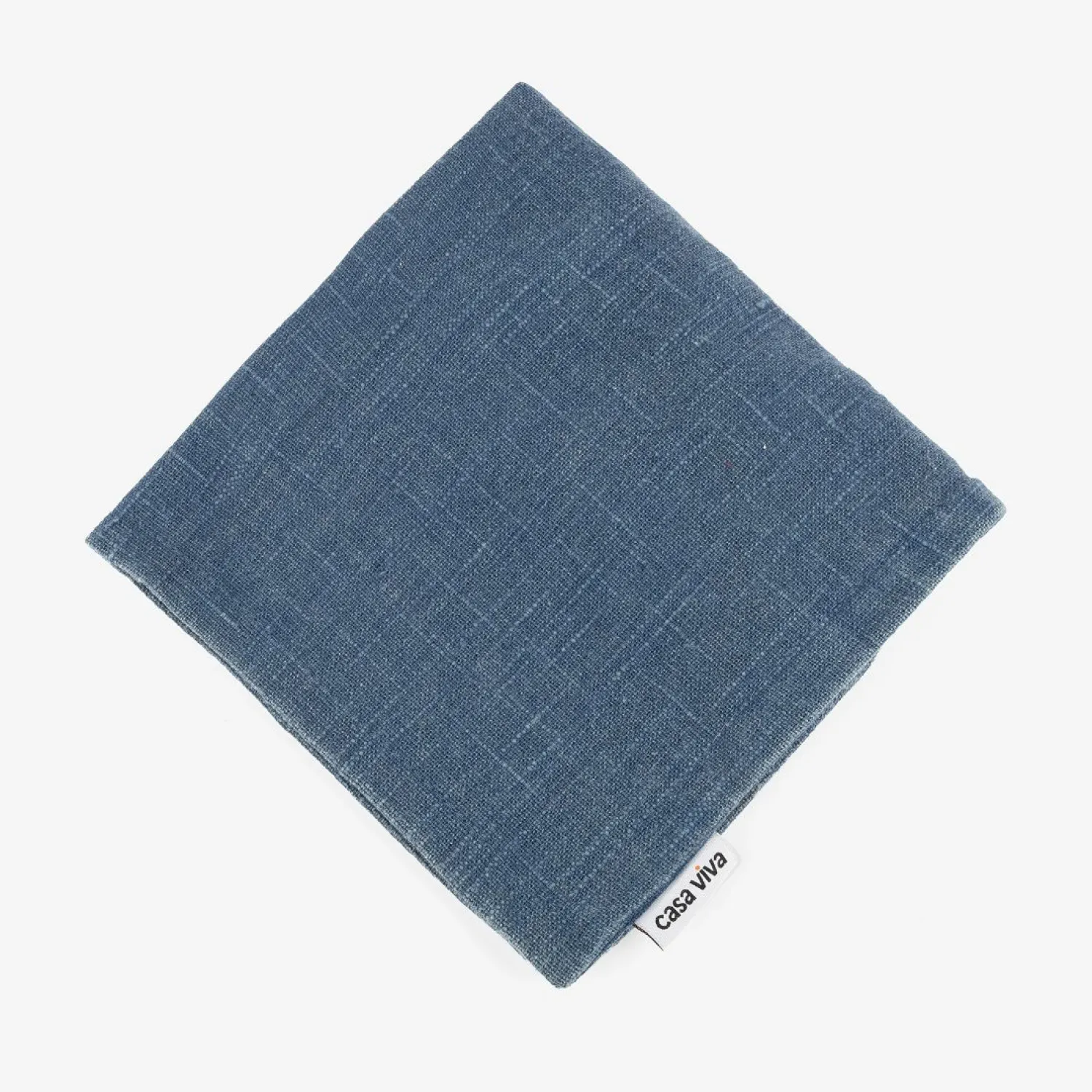 Casa Viva Funda de cojín de algodón azul Frida 45x45cm Clearance