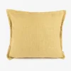 Casa Viva Funda de cojín de algodón amarilla Frida 45x45cm Online