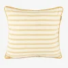 Casa Viva Funda de cojín de algodón con rayas amarillas Niza 45x45cm Outlet