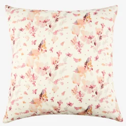Casa Viva Funda de cojín de algodón cuadrada rosa Florisa 45x45cm Online
