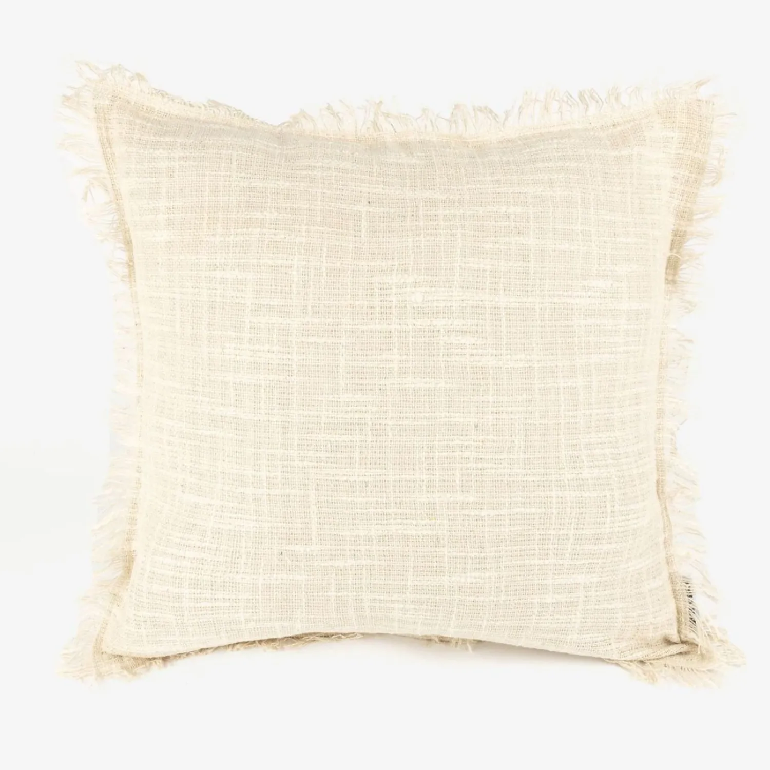 Casa Viva Funda de cojín de algodón con flecos Cuzco 45x45cm New