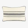 Casa Viva Funda de cojín de algodón con rayas azules Niza 30x45cm Discount