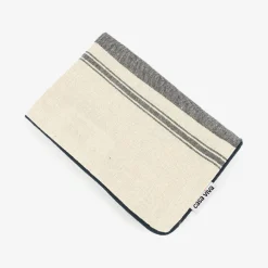 Casa Viva Funda de cojín de algodón con rayas azules Niza 30x45cm Discount