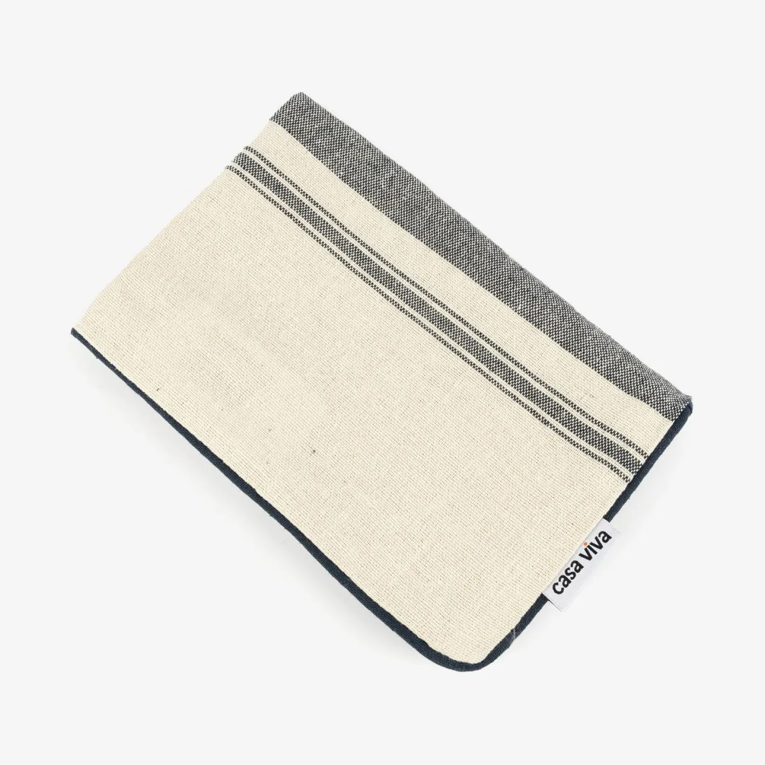 Casa Viva Funda de cojín de algodón con rayas azules Niza 30x45cm Discount