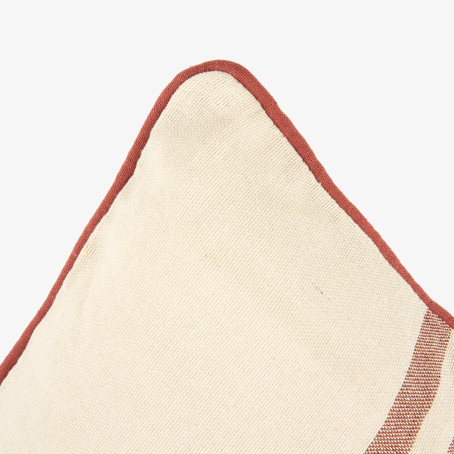 Casa Viva Funda de cojín de algodón rayas cobre Niza 45x45cm Best