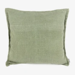 Casa Viva Funda de cojín de algodón verde Frida 45x45cm New