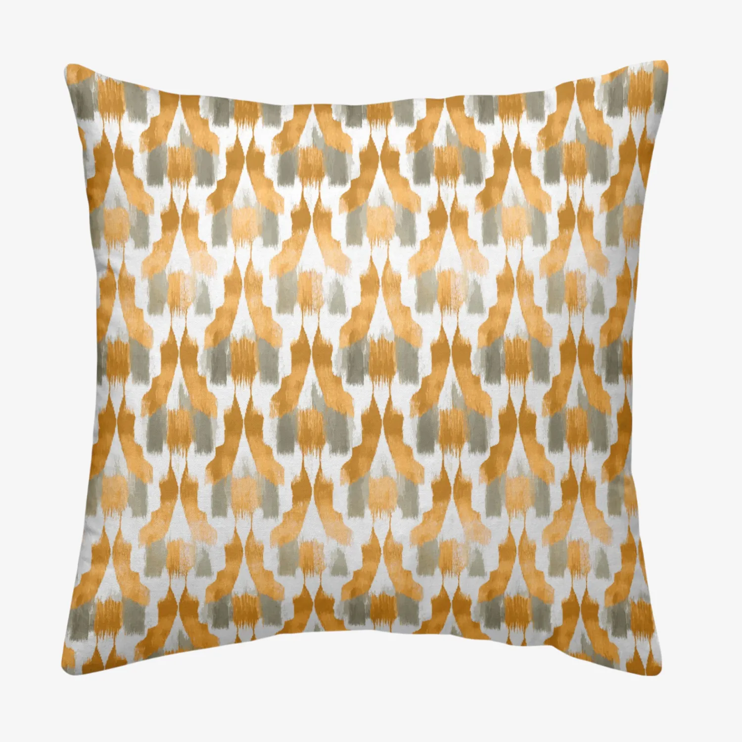 Casa Viva Funda de cojín de algodón verde y naranja cuadrada Kuma 45x45cm Clearance