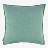 Casa Viva Funda de cojín de algodón verde Frida 45x45cm Clearance