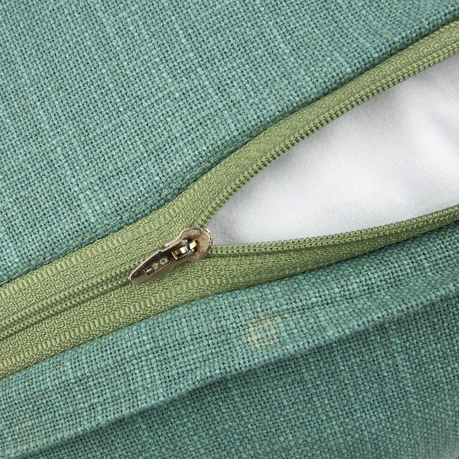 Casa Viva Funda de cojín de algodón verde Frida 45x45cm Clearance