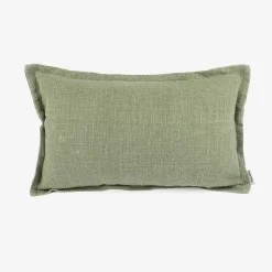 Casa Viva Funda de cojín de algodón verde Frida 30x45cm Outlet