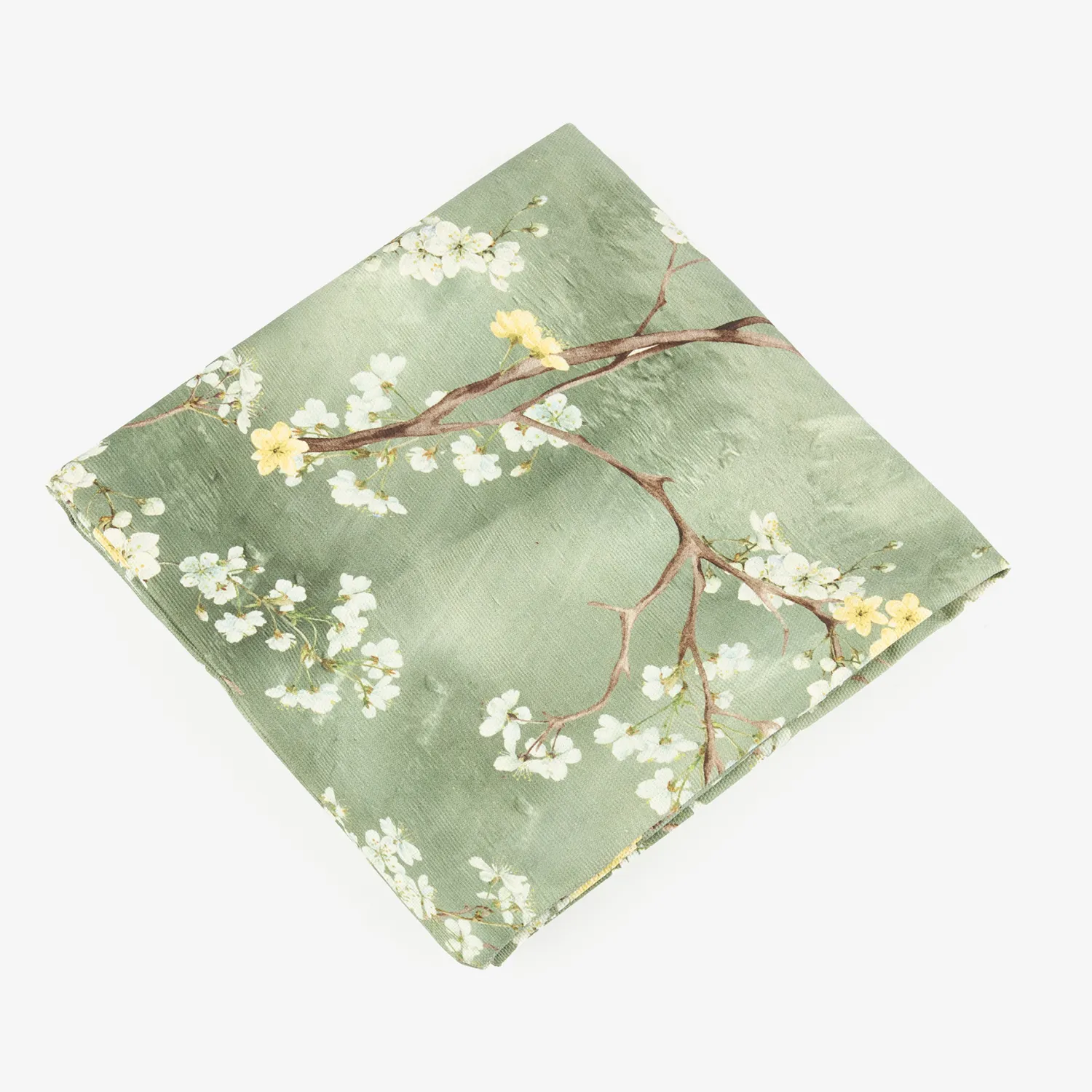 Casa Viva Funda de cojín de algodón verde Sakura 45x45cm Online