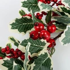 Casa Viva Guirnalda de acebo y frutos rojos 140cm Outlet