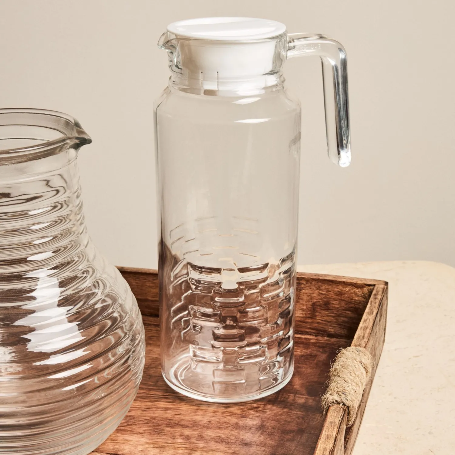 Casa Viva Jarra de agua de cristal Cheqs 1,3L