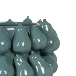 Casa Viva Jarrón de cerámica azul Peras 26,70x26,70x40cm Clearance