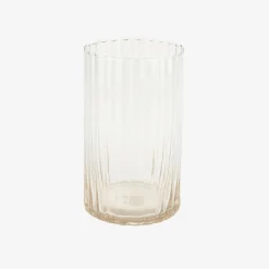 Casa Viva Jarrón de cristal transparente Brais Ø13x22cm Best