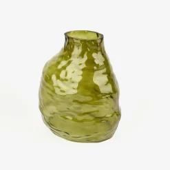 Casa Viva Jarrón de cristal verde Biras 21x15x25cm Best