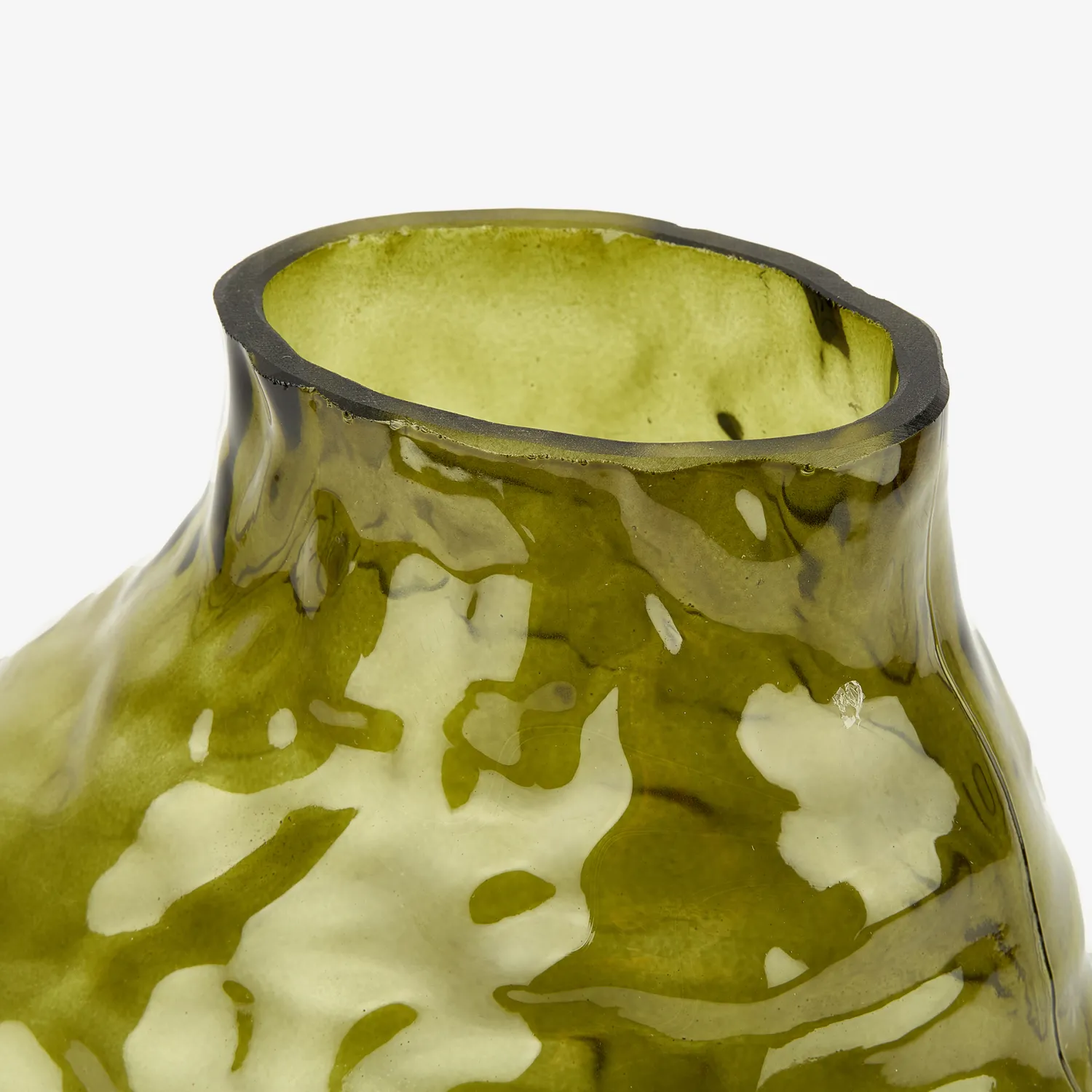 Casa Viva Jarrón de cristal verde Biras 21x15x25cm Best