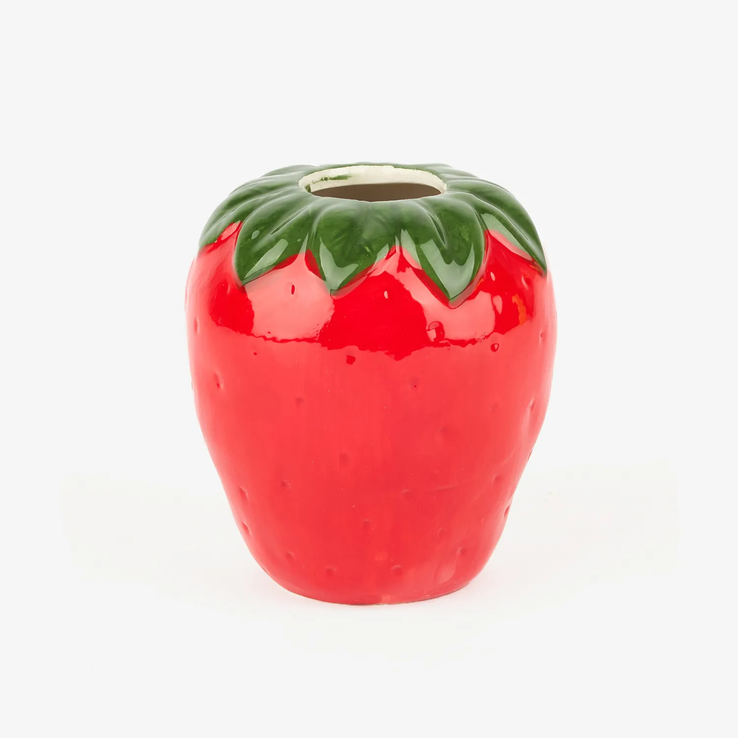 Casa Viva Jarrón de dolomita rojo Fresa Ø10x8cm