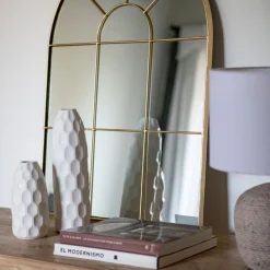 Casa Viva Jarrón de gres blanco Simón Ø9x31cm