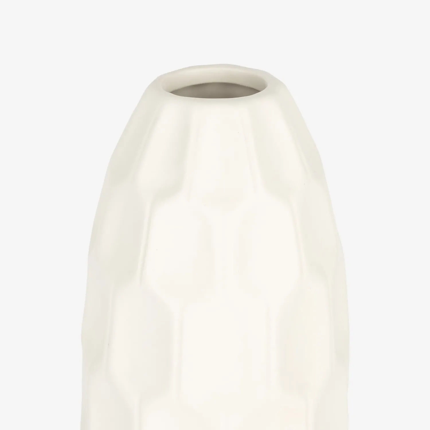 Casa Viva Jarrón de gres blanco Simón Ø9x31cm