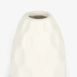 Casa Viva Jarrón de gres blanco Simón Ø9x19cm New