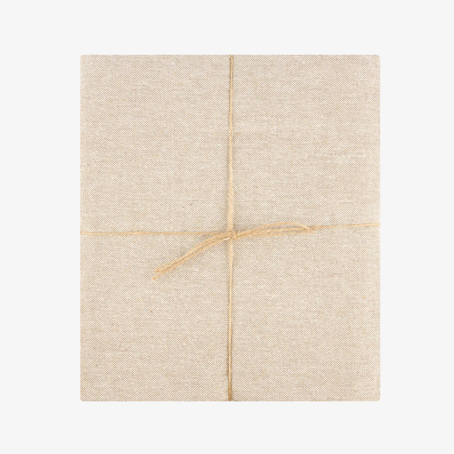 Casa Viva Mantel de algodón beige liso 150x200cm Clearance