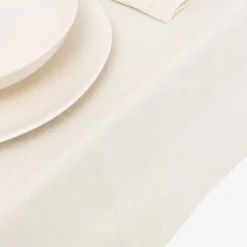 Casa Viva Mantel de algodón beige Vainica Ø160cm New