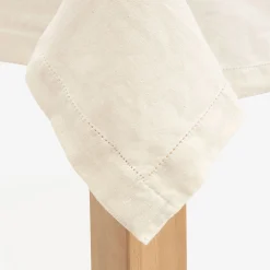 Casa Viva Mantel de algodón beige Vainica Ø160cm New