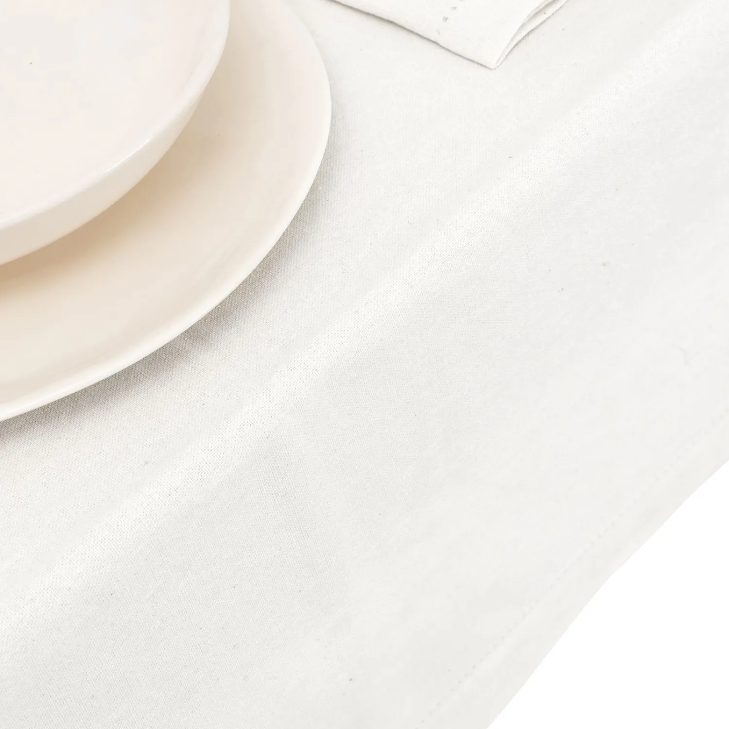 Casa Viva Mantel de algodón blanco Vainica 140x140cm Hot