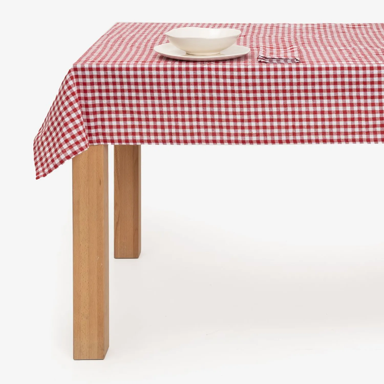 Casa Viva Mantel de algodón rojo Vichy 150x200cm Discount