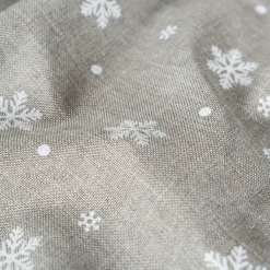 Casa Viva Mantel de Navidad gris Copos de nieve 150x250cm Discount