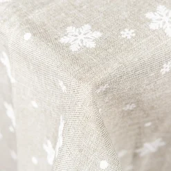 Casa Viva Mantel de Navidad gris Copos de nieve 150x250cm Discount