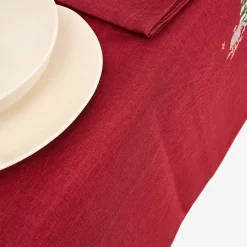Casa Viva Mantel rojo bordado Pueblo 150x250cm Clearance