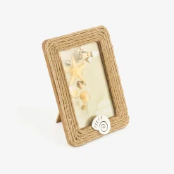 Casa Viva Marco de fotos de madera MDF y cuerda Concha 10x15cm Sale