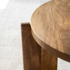 Casa Viva Mesa de centro de madera de mango Polanco Ø80x35cm Clau&Chloe