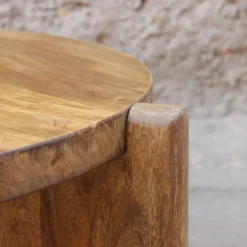 Casa Viva Mesa de centro de madera de mango Polanco Ø80x35cm Clau&Chloe