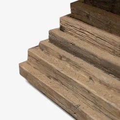 Casa Viva Mesa de centro de madera de olmo reciclada Pisco 100x100x45cm New