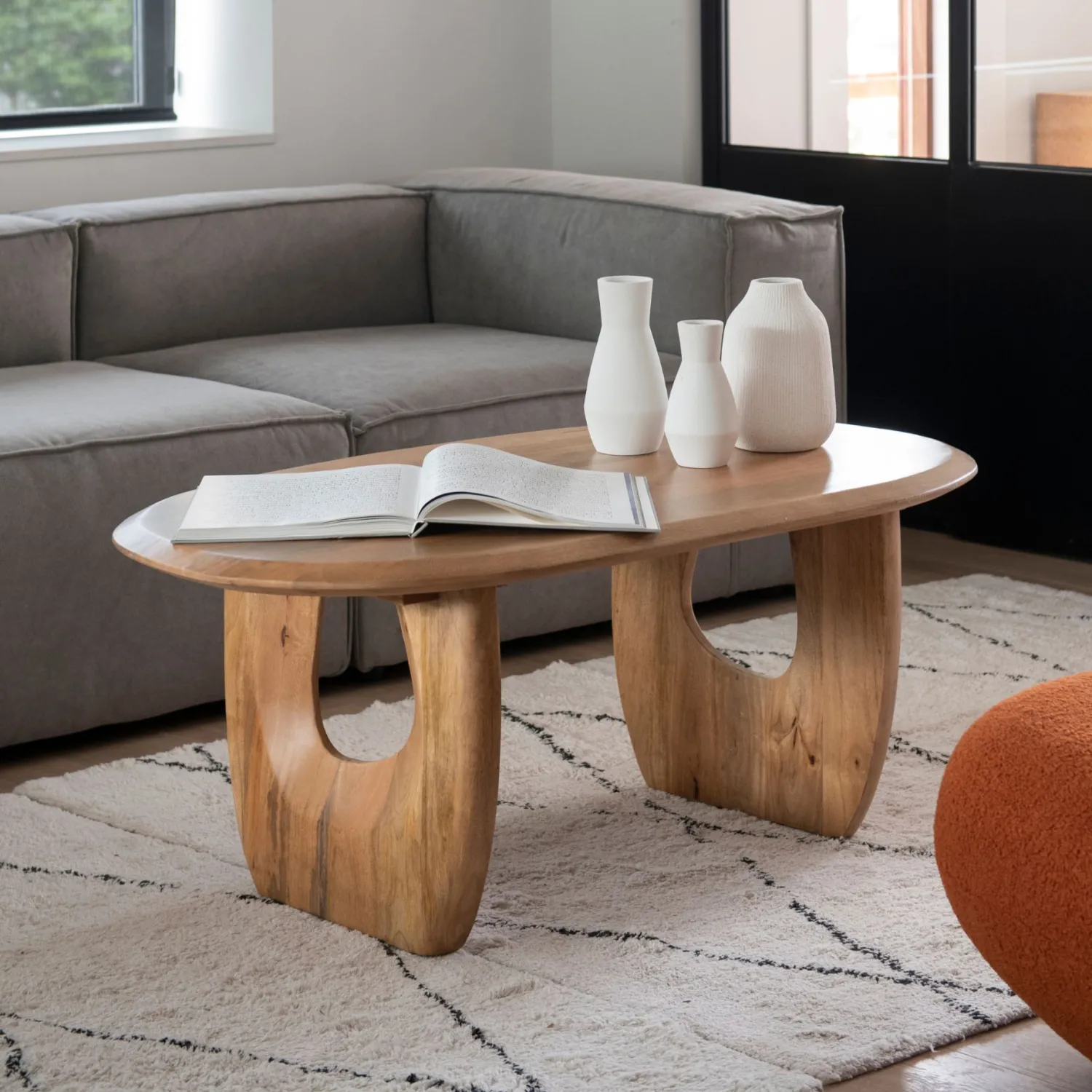 Casa Viva Mesa de centro de madera de mango Aero 120x70x48cm Clau&Chloe Discount