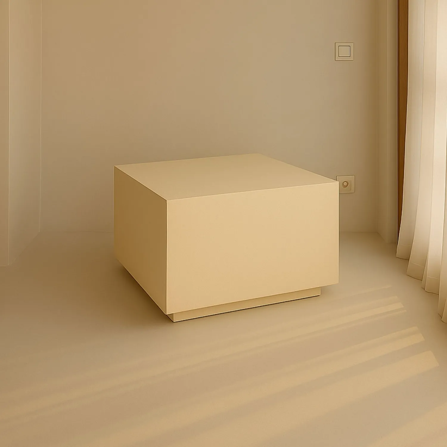 Casa Viva Mesa de centro de microcemento Kurli 80x80x40 Clau&Chloe Outlet