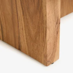 Casa Viva Mesa de centro de microcemento y madera de acacia Balin 105x60x30cm Clau&Chloe