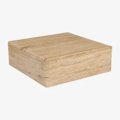 Casa Viva Mesa de centro de mármol Travertine 54x54x19cm Clau&Chloe
