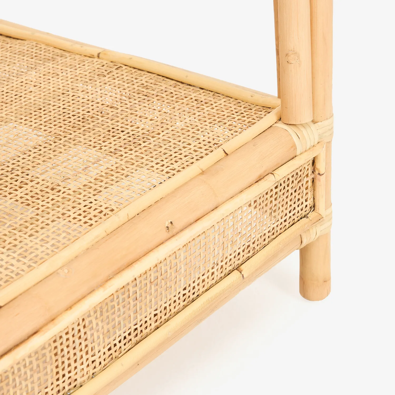 Casa Viva Mesa de centro de ratán y cristal Corvo 110x60x40cm Online