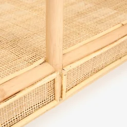 Casa Viva Mesa de centro de ratán y cristal Corvo 110x60x40cm Online