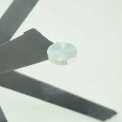 Casa Viva Mesa de comedor de cristal con patas de metal Fita Ø120x75cm Discount