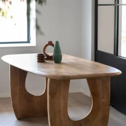 Casa Viva Mesa de comedor de madera de mango Aero 180x90x76cm Clau&Chloe Sale