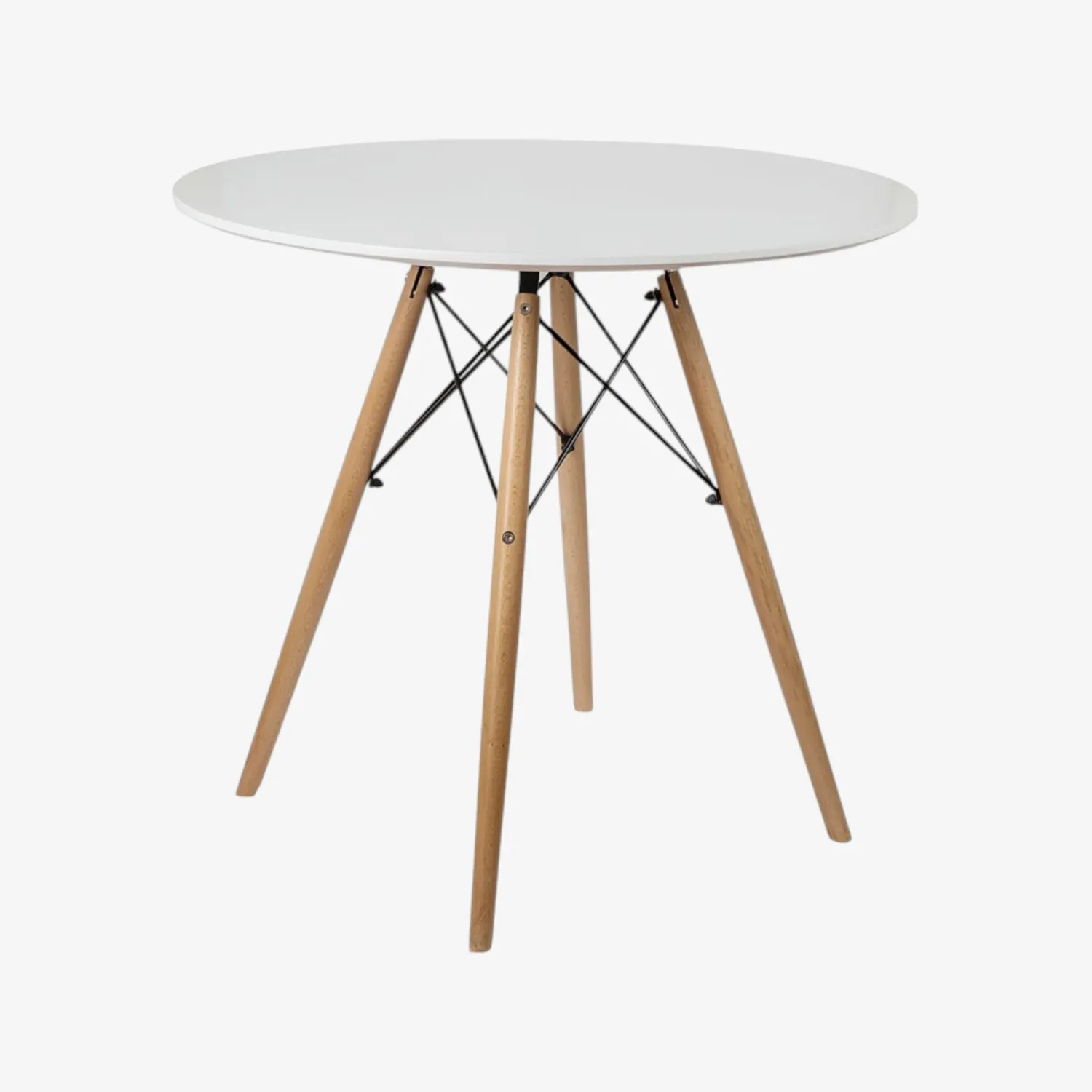 Casa Viva Mesa de comedor de madera blanca Leisure Ø100x75cm Clearance