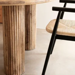 Casa Viva Mesa de comedor de madera de mango Singapur Ø120x76cm Clau&Chloe New