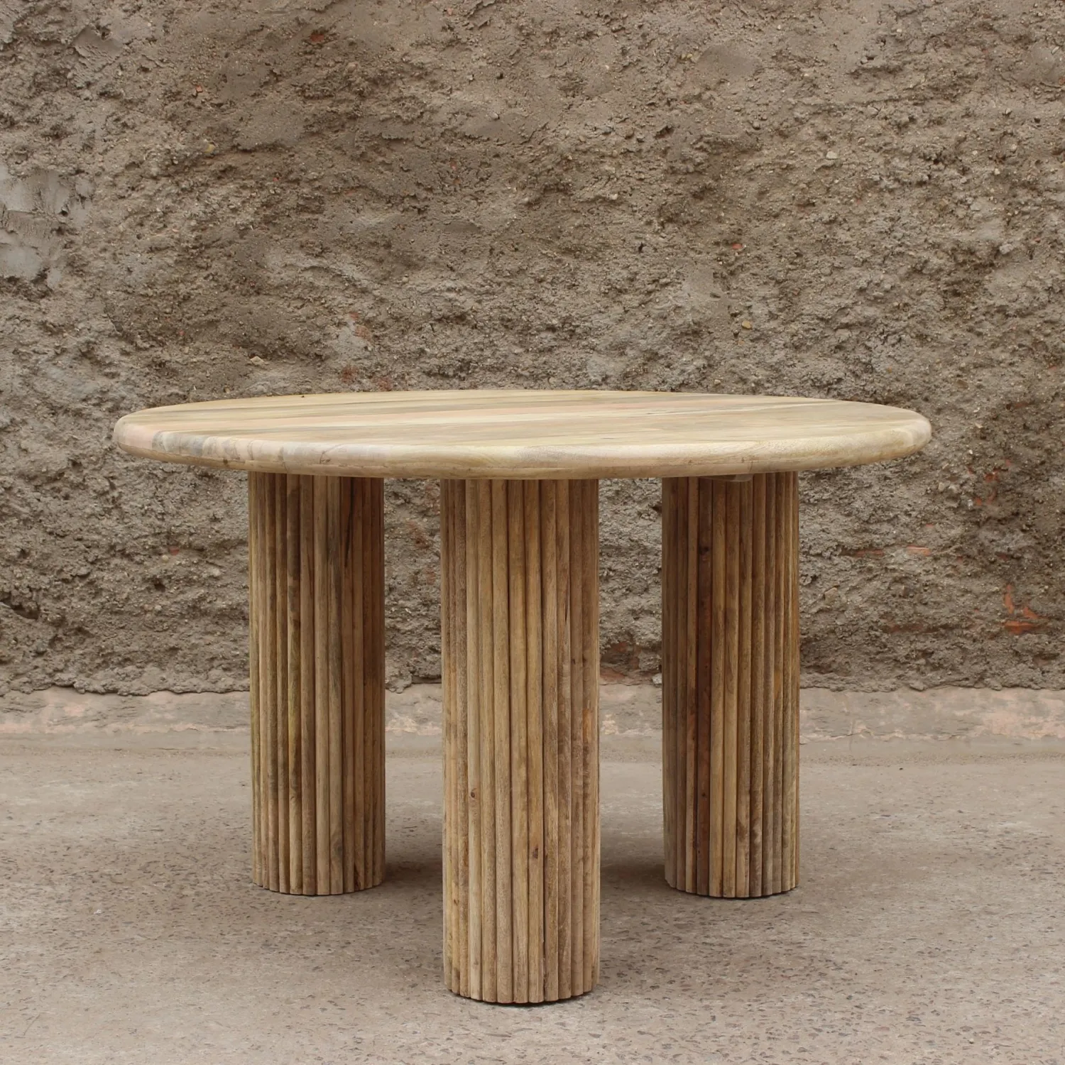 Casa Viva Mesa de comedor de madera de mango Singapur Ø120x76cm Clau&Chloe New