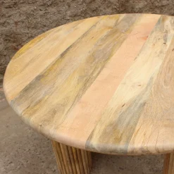 Casa Viva Mesa de comedor de madera de mango Singapur Ø120x76cm Clau&Chloe New